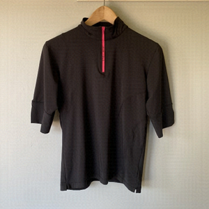 Lpga Tech pink and black short sleeve golf shirt